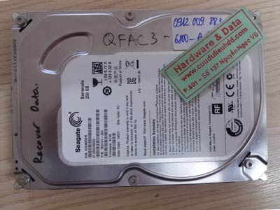 Phục hồi dữ liệu ổ cứng Seagate 250GB