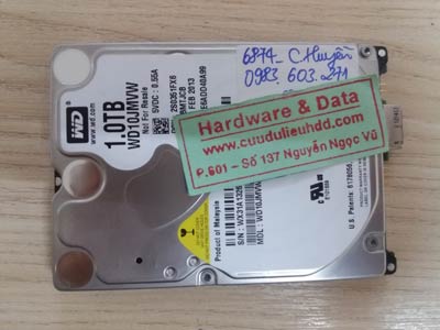 Cứu dữ liệu ổ cứng western 1TB