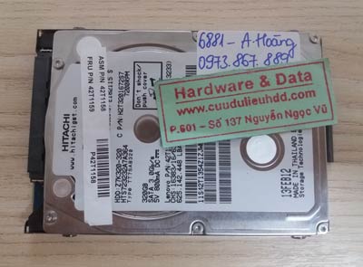 phục hồi dữ liệu ổ cứng Hitachi 320GB