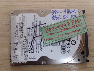 Phục hồi dữ liệu ổ cứng Seagate 500GB