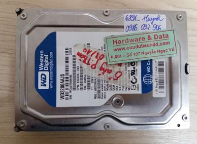 cứu dữ liệu ổ cứng western 320GB
