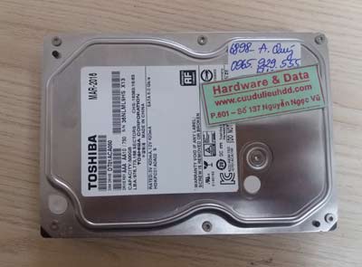 cứu dữ liệu ổ cứng Toshiba 500GB
