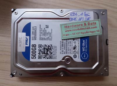 Phục hồi dữ liệu Western 500GB