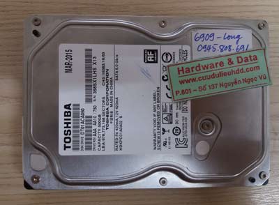 khôi phục dữ liệu ổ cứng Toshiba 500GB