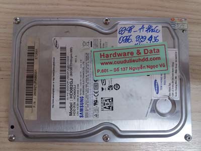 Khôi phục dữ liệu ổ cứng Samsung 80gb