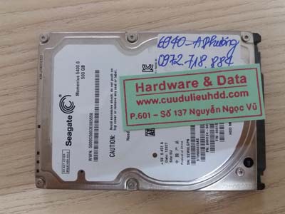 Khôi phục dữ liệu Seagate 500GB