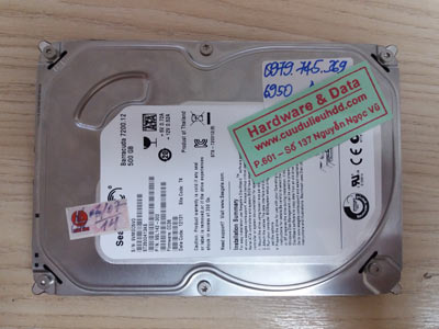6950 seagate 500gb hỏng đầu từ