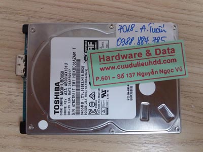 7018 toshiba 500GB hỏng đầu từ