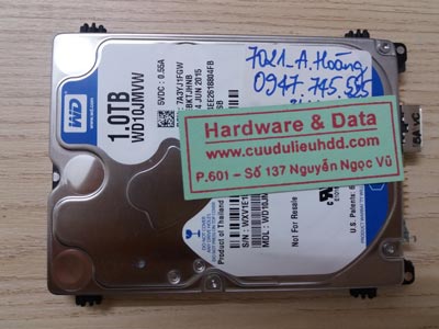 7021 Western 1TB hỏng đầu từ