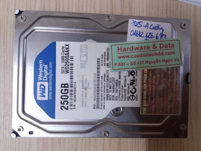 7025 Western 250GB đầu từ lỗi