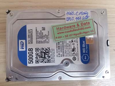 7060 Western 500GB lỗi đầu từ