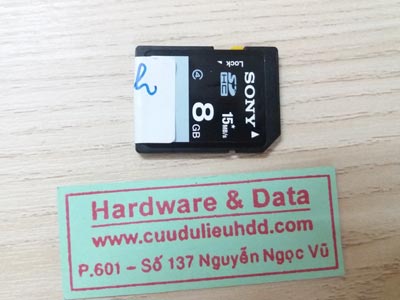 9/11/17 the Sony 8GB xóa toàn bộ dữ liệu