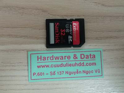 Phục hồi dữ liệu thẻ nhớ 32GB