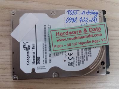 7055 Seagate 500gb chết cơ