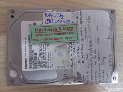 7074 Hitachi 160GB cơ hỏng
