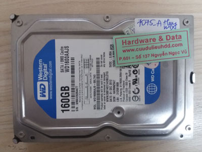 7075 Western 160gb hỏng cơ