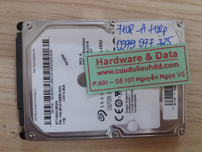 7108 Samsung 1TB mất dữ liệu