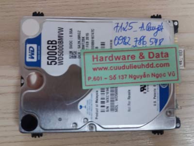 7125 western 500gb hỏng đầu từ