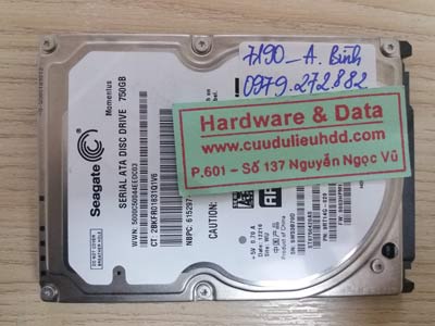 7190 seagate 750GB bad sector nặng