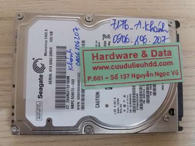 7176 Seagate 500GB hỏng cơ