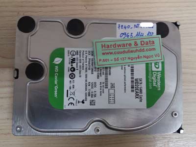 7240 Western 2TB hỏng đầu từ