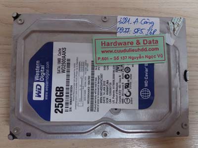 7281 Western 250GB mạch cháy nổ