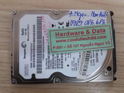 9 1 Seagate 500GB hỏng cơ
