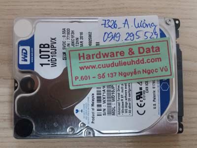7326 Western 1TB hỏng đầu từ