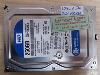 7348 western 250GB đầu từ lỗi