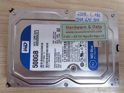 7359 western 500GB đầu từ lỗi