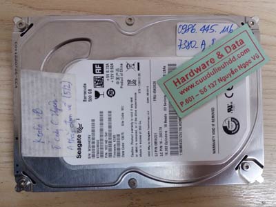 7380 Seagate 500GB hỏng đầu từ