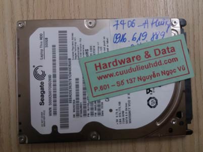 7406 Seagate 500GB đầu đọc lỗi