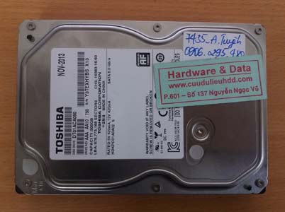 7435 Toshiba 500GB đầu từ lỗi