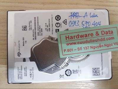 7447 Seagate 1TB bị lỗi cơ