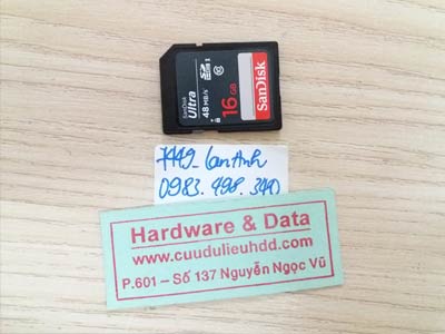 7449 thẻ nhớ sandisk 16Gb format nhầm