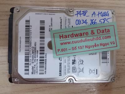 7478 Samsung 500GB hỏng đầu từ