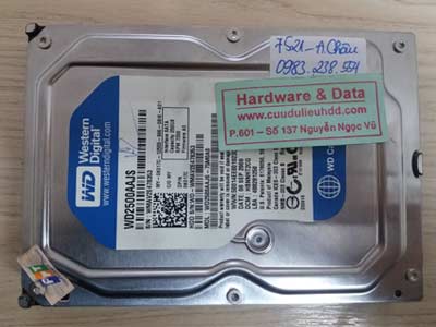 7521 western 250GB bị lỗi cơ