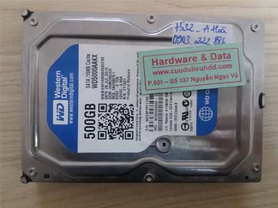 7532 Western 500GB bị bad