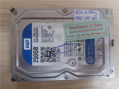7535 Western 250GB lỗi đầu từ