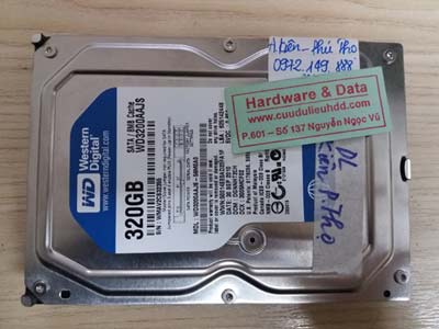8-3 western 320GB bị hỏng cơ