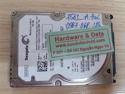 7563 seagate 160GB chết cơ