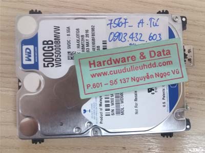 7569 Western 500GB đầu từ bị lỗi