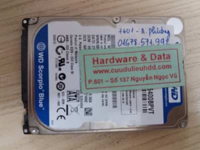 7601 western 500GB ghost nhầm