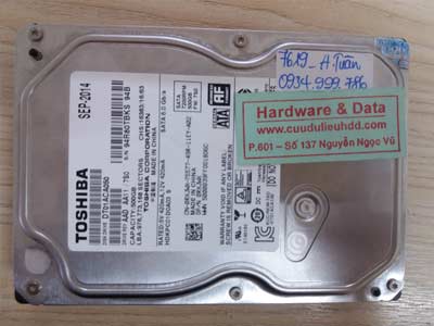7619 Toshiba 500GB đầu từ lỗi