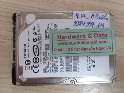 7643 Hitachi 750GB mất định dạng
