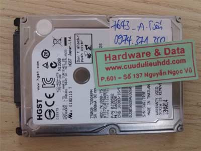 7643 Hitachi 750GB mất định dạng