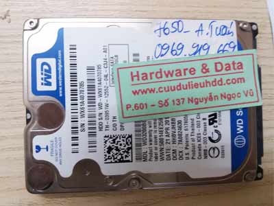 7650 Western 320GB hỏng đầu từ