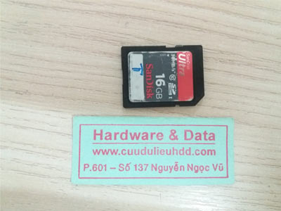 Thẻ sandisk 16GB cut patse mất dữ liệu