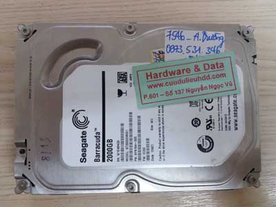 7546 Seagate 2TB hỏng đầu từ