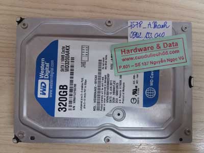 7578 Western 320GB hỏng cơ